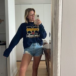Cropped Michigan 1998 Rosebowl crewneck sweatshirt
